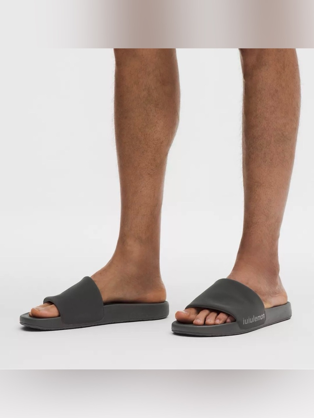 lululemon, Men's Restfeel Slide, NIB, Size 11, Black/Graphite Grey